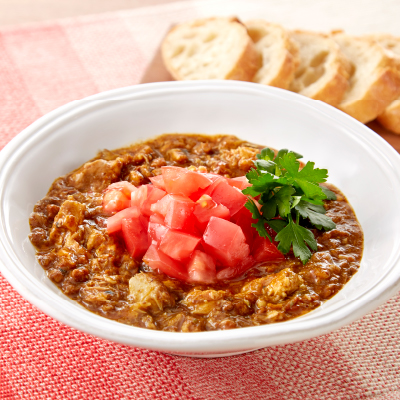 トマトと鯖のキーマカレー